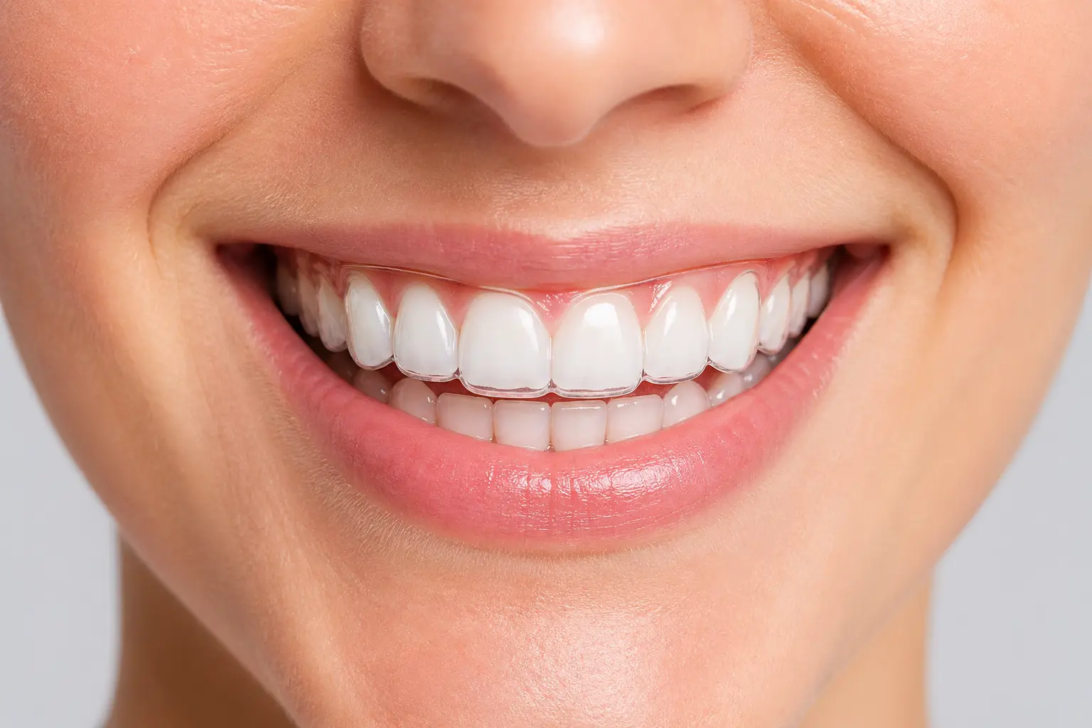Sonrisa perfecta tras tratamiento de ortodoncia invisible en Sevilla